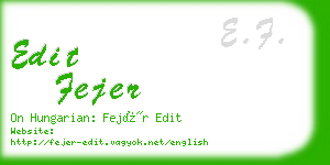 edit fejer business card